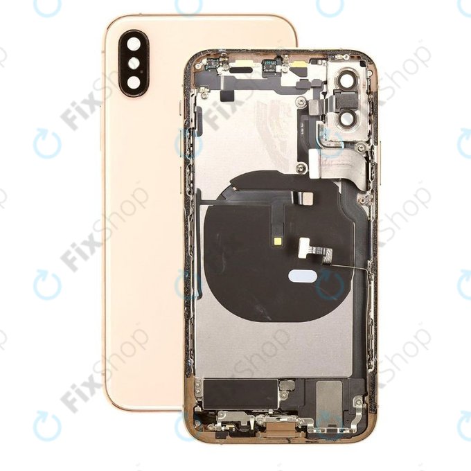 Scocca posteriore con piccoli componenti per iPhone XS, Gold