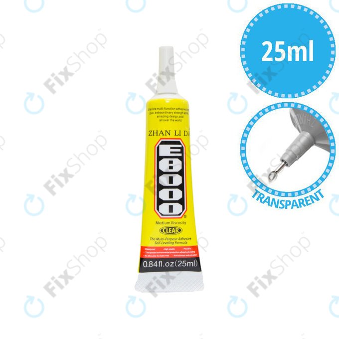 Adesivo E8000 25ml, Trasparent