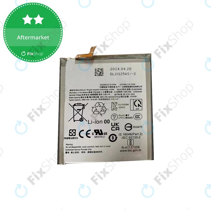 Batteria per Samsung A25 A256B, 5000mAh