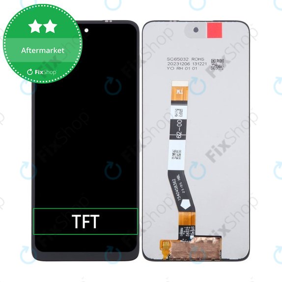 Schermo LCD per MotGoldla Moto G14, Vetro touch senza cornice