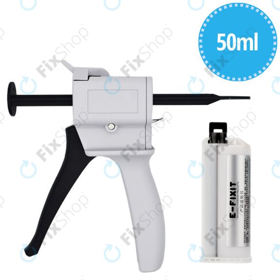 Adesivo universale AB super riparatore AEF con pistola erogatrice, E-Fixit F14167