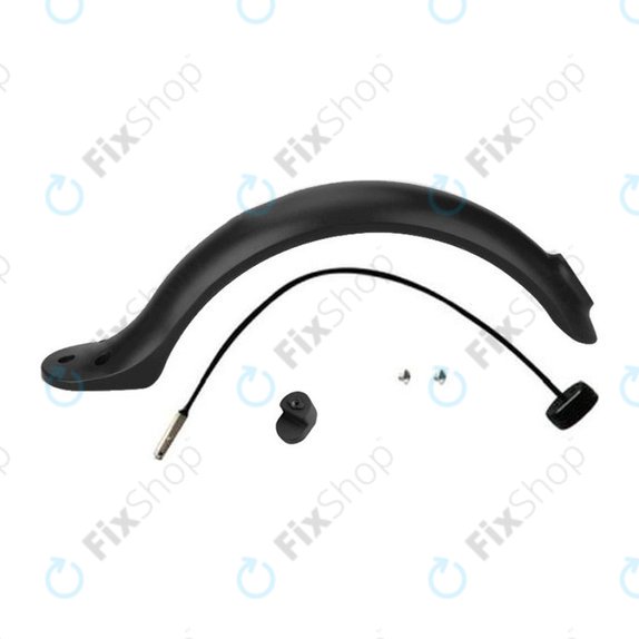 Parafango posteriore con luce e connettore per Xiaomi Mi Electric Scooter 1S, 2 M365, Pro, Black