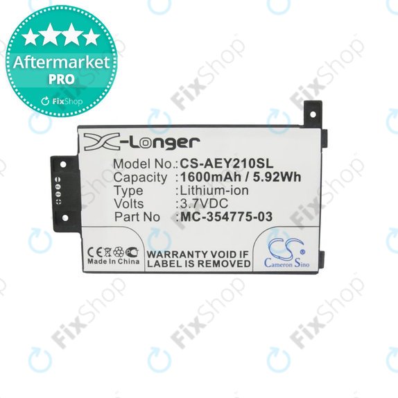 Batteria per Amazon Kindle Paperwhite 2 2014, Touch 2014, MC-354775-03, 1600mAh, HQ