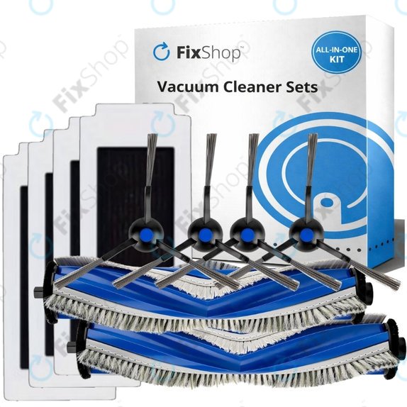 Set di ricambi per Ecovacs Omni T30 (2x spazzola principale, 4x filtro, 4x spazzola laterale)