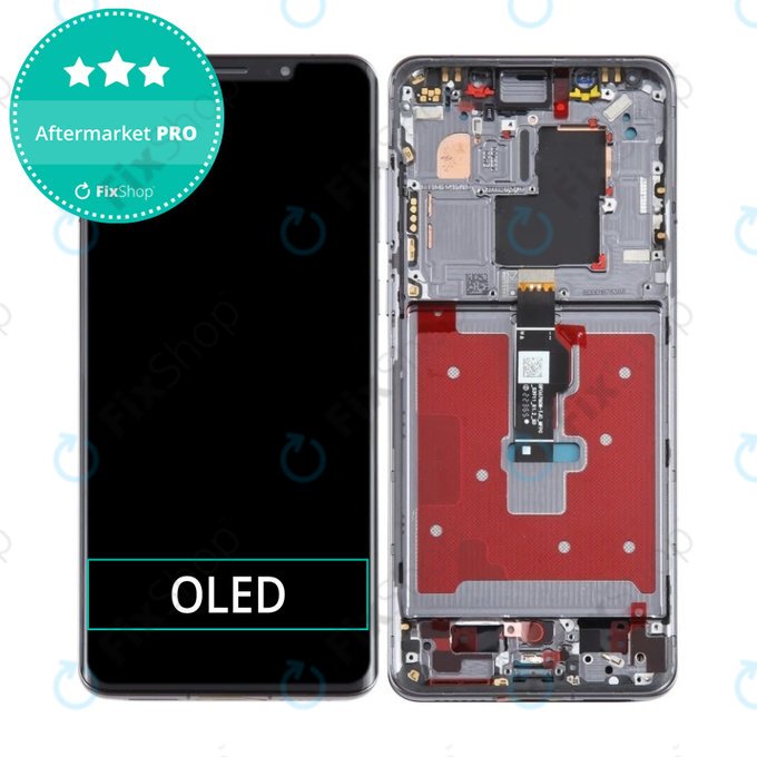 Schermo OLED per Huawei Mate 50 Pro DCO-AL00, DCO-LX9, Black, Vetro touch con cornice