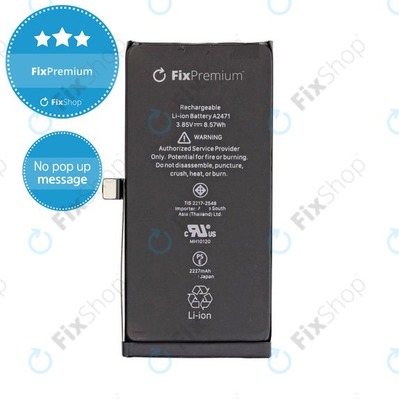 Batteria per iPhone 12 Mini, 2227mAh, DIAGNOSTIC