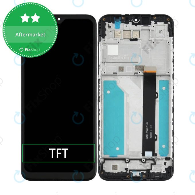 Schermo per LG K41S, Black, Vetro touch con cornice