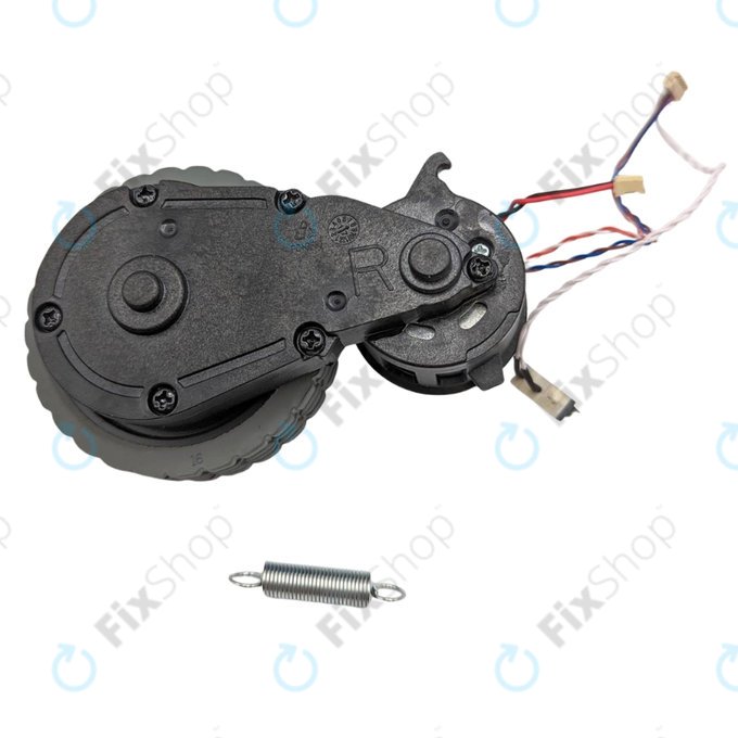 Ruota con motore, Destro, Nera per iRobot Roomba Combo 111, Roomba Combo 113