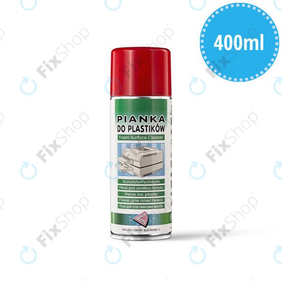 Schiuma detergente per superfici in plastica, 400 ml, Spray