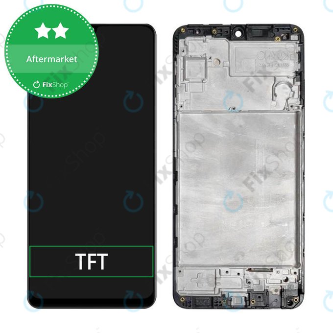 Schermo per Samsung M32 M325F, Vetro touch con cornice