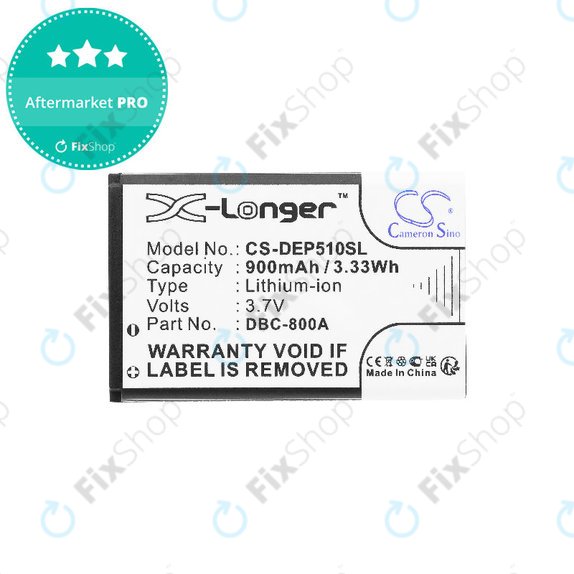 Batteria per Doro 1360, DBC-800A, Li-Ion, 3.7V, 900mAh, HQ