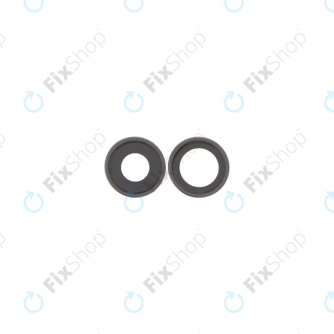 Lente fotocamera posteriore con frame 2 pz per iPhone 17, Black