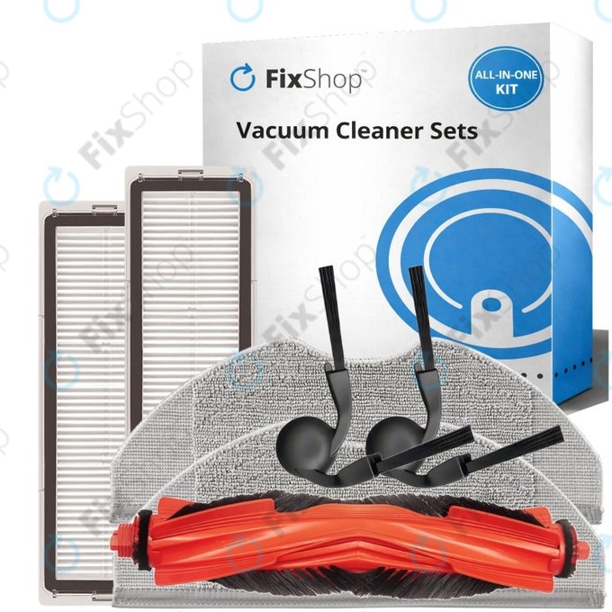 Set di ricambi per Xiaomi Robot Vacuum S40 (1x spazzola principale, 2x filtro, 2x spazzola laterale, 2x panno mop)