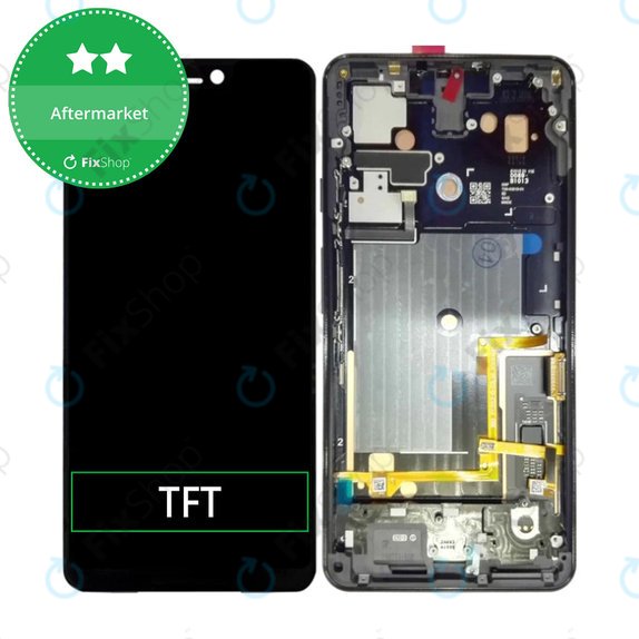 Schermo per Google Pixel 3 XL, Just Black, Vetro touch con cornice