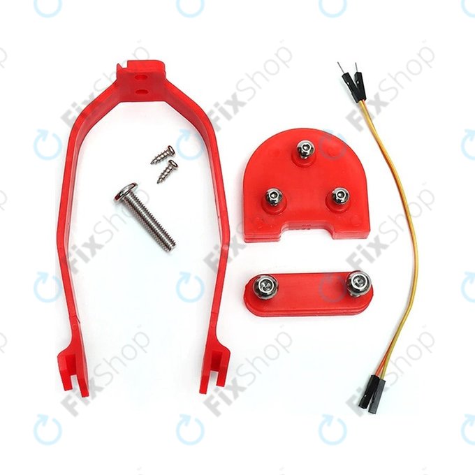 Kit di isolamento ruota da 10" con supporto parafango (Red) per Xiaomi Mi Electric Scooter 2 M365, Pro