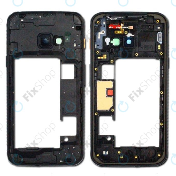 Telaio centrale per Samsung Xcover 4s G398F, Black, GH98-44218A, Genuine Service Pack