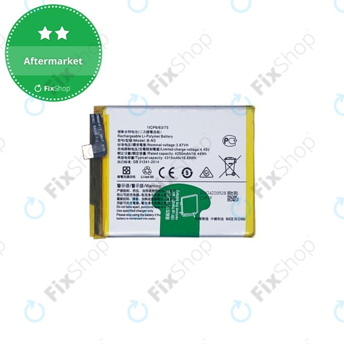 Batteria per Vivo X51 5G XE710, B-N3, 4315mAh