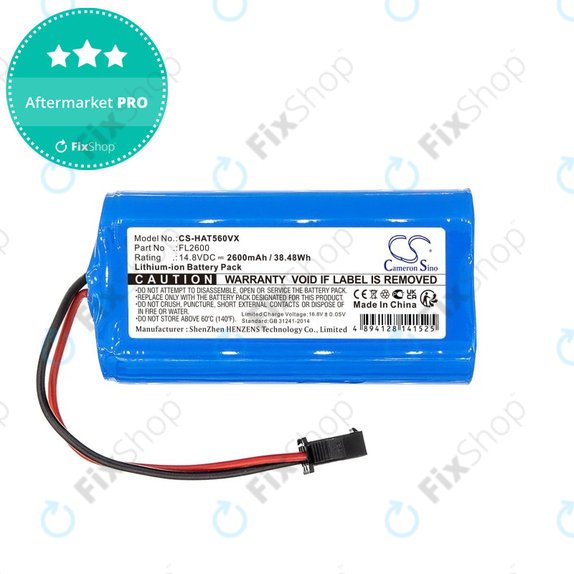 Batteria per Eufy Robovac 11, Haier TAB T550 Haier TAB560 FL2600, Li-Ion, 2600mAh, 14.8V, HQ