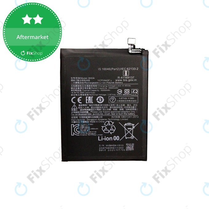 Batteria per Xiaomi Poco M3 Pro, Redmi 10 (2022), BN5A, 5000mAh