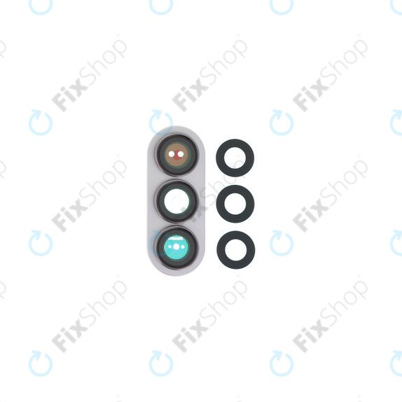 Lente fotocamera posteriore con frame per Samsung Z Fold 7 F966B, Silver Shadow