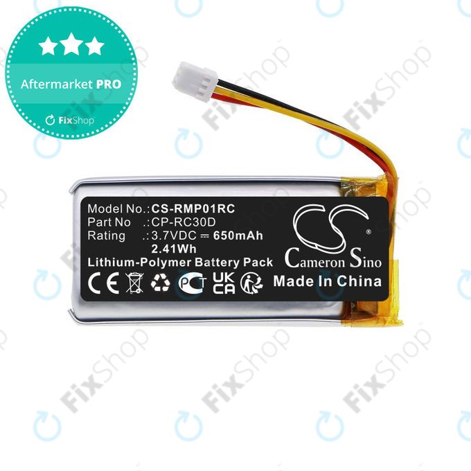 Batteria per Razer Naga Pro, Basilisk Ultimate, CP-RC30D, Li-Pol, 650mAh, 3.7V, HQ