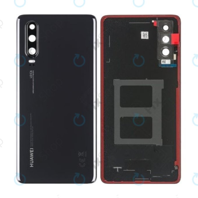 Cover batteria per Huawei P30, Black, 02352NMM, Genuine Service Pack