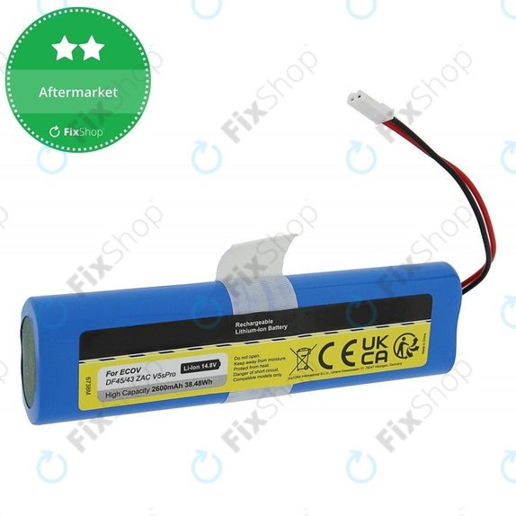 Batteria per Ecovacs Deebot DF45, M26-4S1P-AGX-2, Li-Ion, 2600mAh, 14.8V
