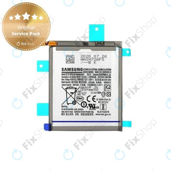 Batteria per Samsung Note 20 Ultra N986B, EB-BN985ABY, GH82-23333A, 4500mAh, Genuine Service Pack