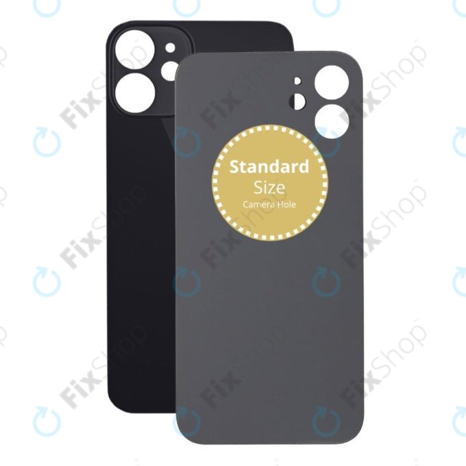 Vetro scocca posteriore per iPhone 12 Mini, Black