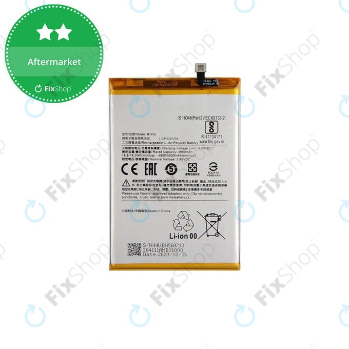 Batteria per Xiaomi Redmi 9C, 9A, BN56, 5000mAh