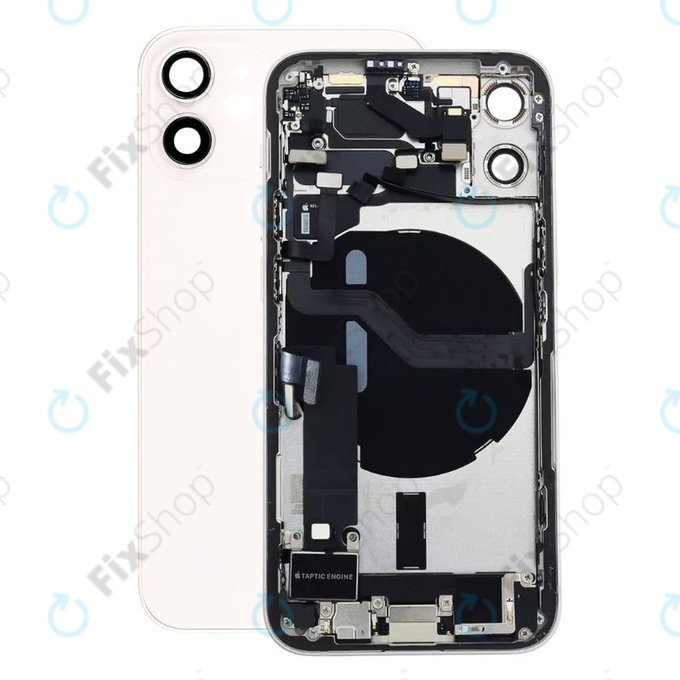 Scocca posteriore con piccoli componenti per iPhone 12 Mini, White