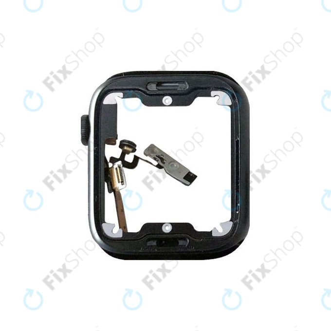 Scocca in alluminio con cGoldna, pulsante Home e microfono per Apple Watch 7 45mm, Midnight