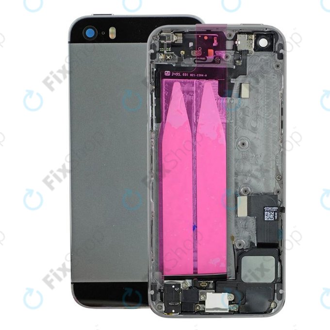 Scocca posteriore con piccoli componenti per iPhone SE, Space Gray