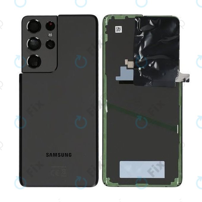 Cover batteria per Samsung S21 Ultra G998B, Phantom Black, GH82-24499A, Genuine Service Pack