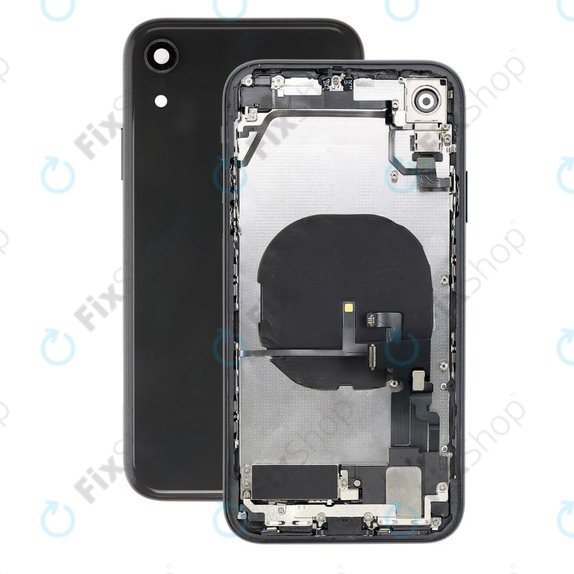 Scocca posteriore con piccoli componenti per iPhone XR, Black