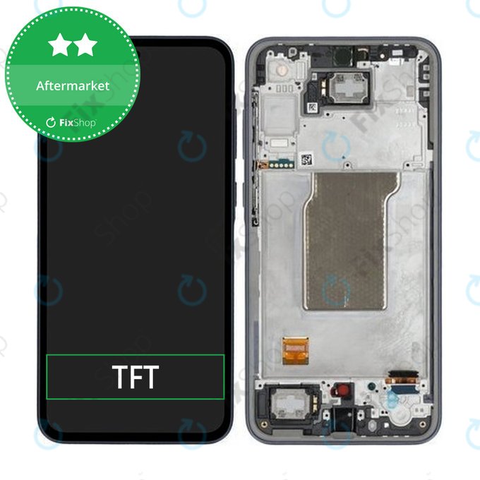 Schermo per Samsung A35 A356B, Awesome Navy, Vetro touch con cornice