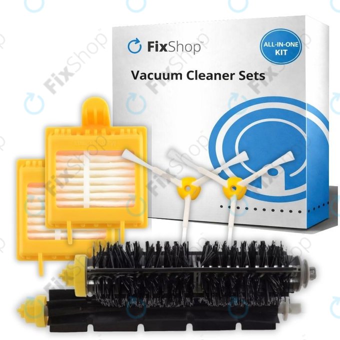 Set di ricambio per iRobot Roomba serie 700 (2 coppie di spazzole principali, 4x filtri, 4x spazzole laterali)