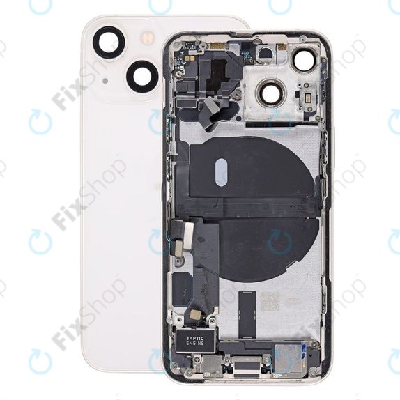 Scocca posteriore con piccoli componenti per iPhone 13 Mini, Starlight