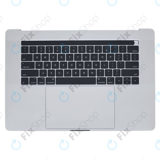 Top case con tastiera US, microfono, trackpad e altoparlanti per MacBook Pro 15" A1707 (Late 2016 - Mid 2017), Silver