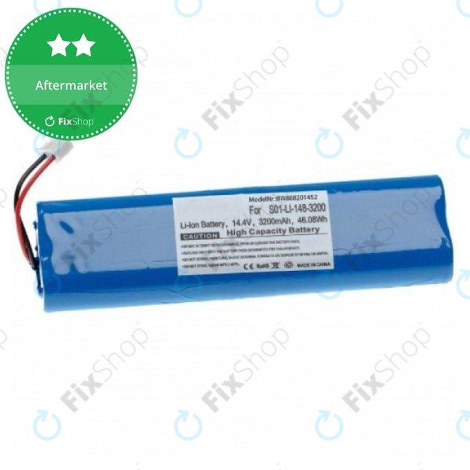 Batteria per Ecovacs Deebot Ozmo-seriess, S01-LI-148-3200, Li-Ion, 3200mAh, 14.4V