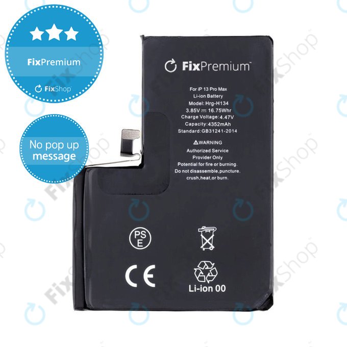 Batteria per iPhone 13 Pro Max, 4352mAh, DIAGNOSTIC