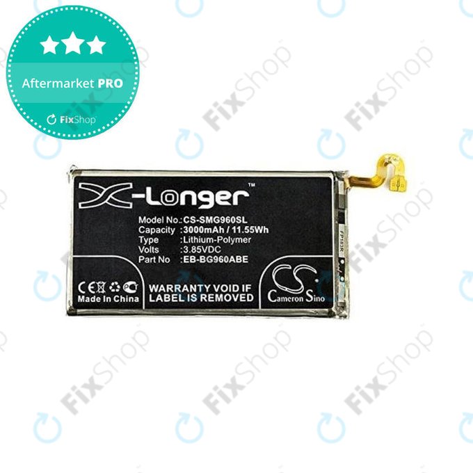 Batteria per Samsung S9 G960F, EB-BG960ABE, 3000mAh, HQ