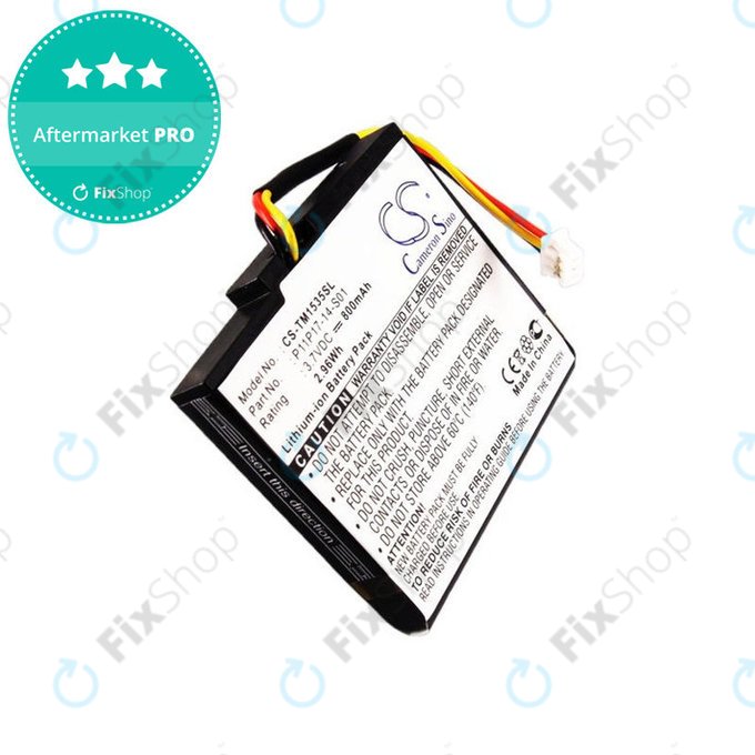 Batteria per TomTom, P11P17-14-S01, Li-Ion, 800mAh, 3.7V, HQ