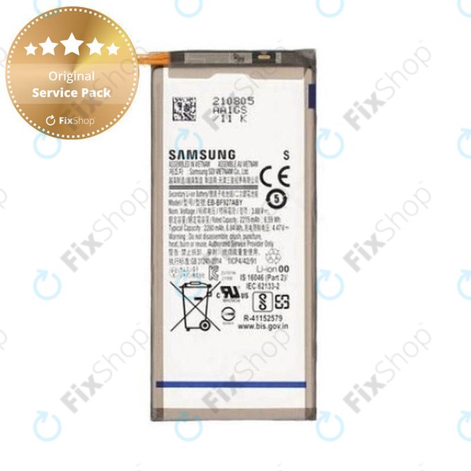 Batteria per Samsung Z Fold 3 F926B, EB-BF927ABY, GH82-26237A, 2280mAh, Genuine Service Pack
