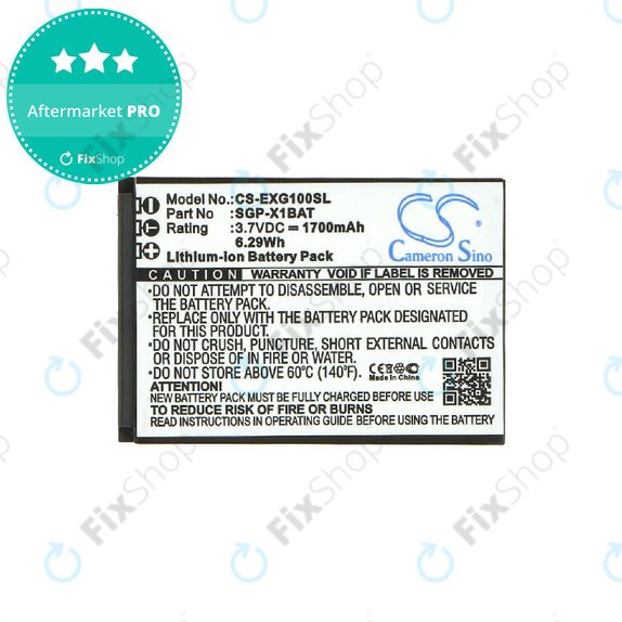 Batteria per Evolveo StrongPhone X1, SGP-X1BAT, Li-Ion, 3.7V, 1700mAh, HQ