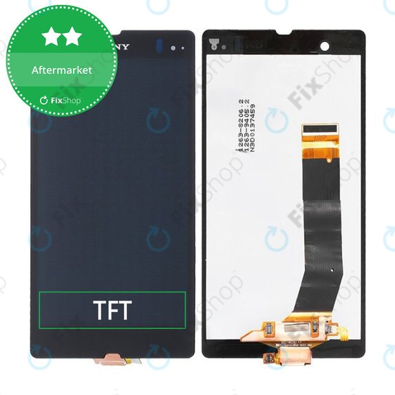 Schermo LCD per Sony Xperia Z L36H, Vetro touch senza cornice, C6603