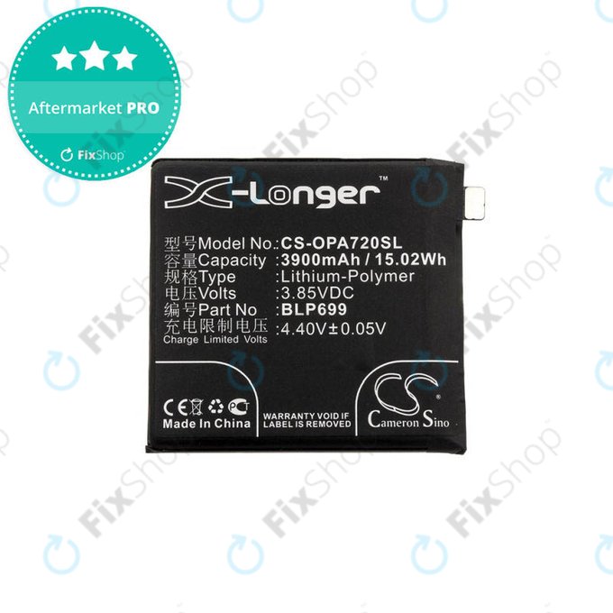 Batteria per OnePlus 7 Pro, BLP699, 3900mAh, HQ