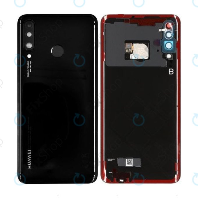 Cover batteria per Huawei P30 Lite, P30 Lite 2020, Midnight Black, 02352RPV, Genuine Service Pack