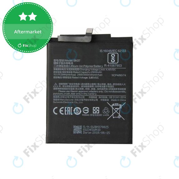 Batteria per Xiaomi Redmi 6, Redmi 6A, BN37, 3000mAh