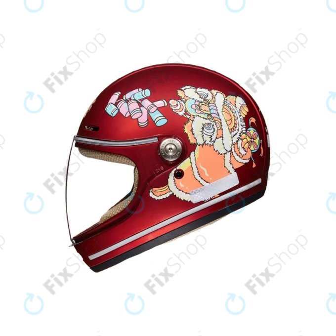 Casco da bambino per monopattino elettrico e bicicletta 46-52cm, Red